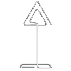 Portaprecios en varilla inox 75x55x165 mm