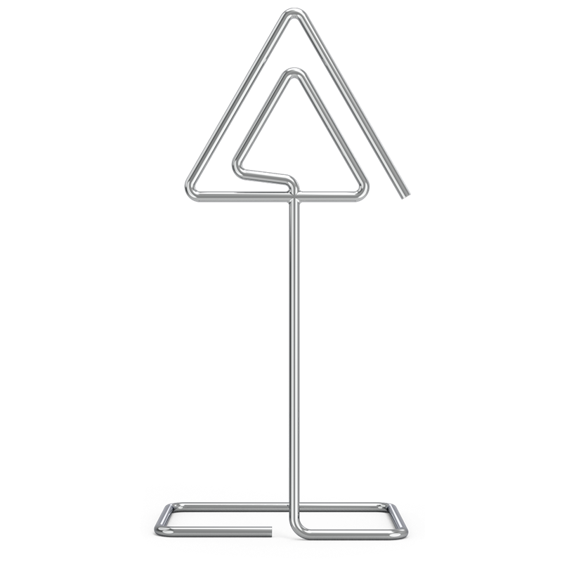 Portaprecios en varilla inox 75x55x165 mm