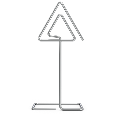 Portaprecios en varilla inox 75x55x165 mm