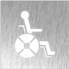 Pictograma inoxidable "Discapacitado" 120x120x1.5 mm