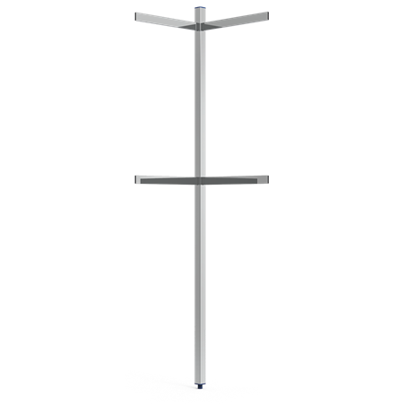 Columna perforada p/pletina esquina 40x40x2000 mm.