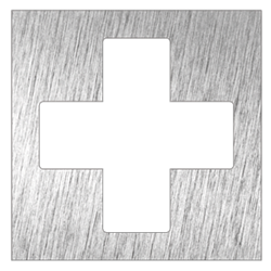 Pictograma inoxidable "Botiquín" 120x120x1.5 mm