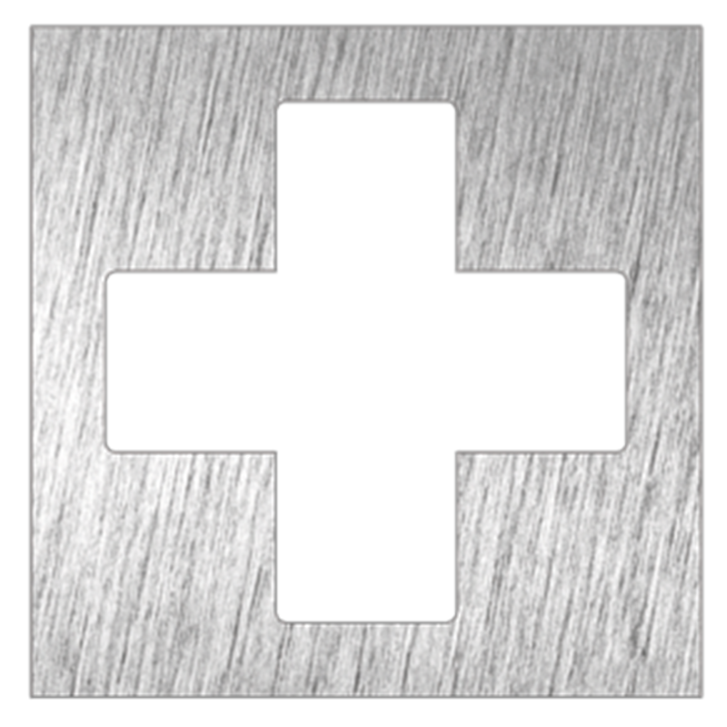 Pictograma inoxidable "Botiquín" 120x120x1.5 mm