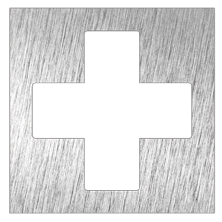 Pictograma inoxidable "Botiquín" 120x120x1.5 mm