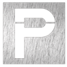 Pictograma inoxidable "Parking" 120x120x1.5 mm.