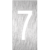 Pictograma inoxidable "Número 7" 60x120x1.5 mm.