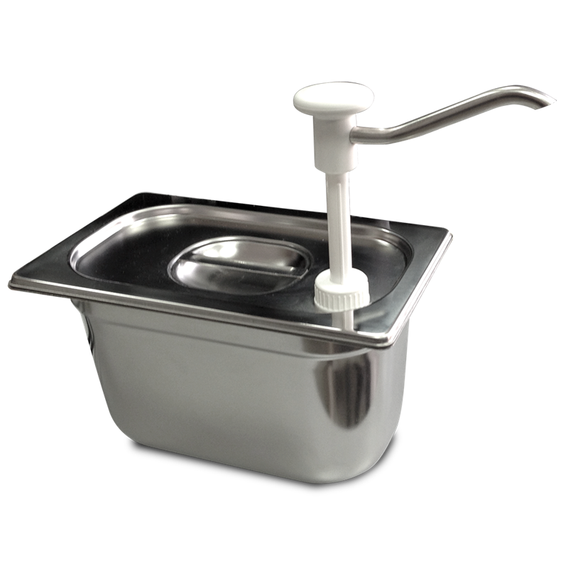 Hacer taladro a tapa gastronorm para dosificador de salsa