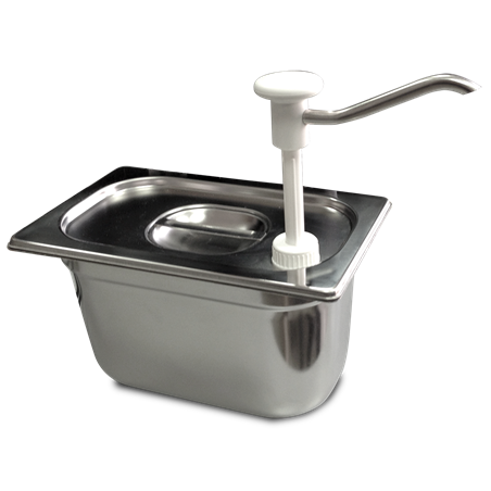 Hacer taladro a tapa gastronorm para dosificador de salsa