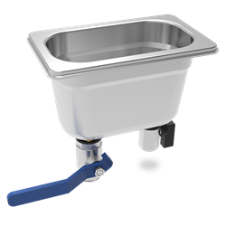 Lavaporcionador de helados para encastrar 176x108x151 mm