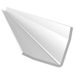 Guardavivos de esquina exterior acero inoxidable 2000 mm.