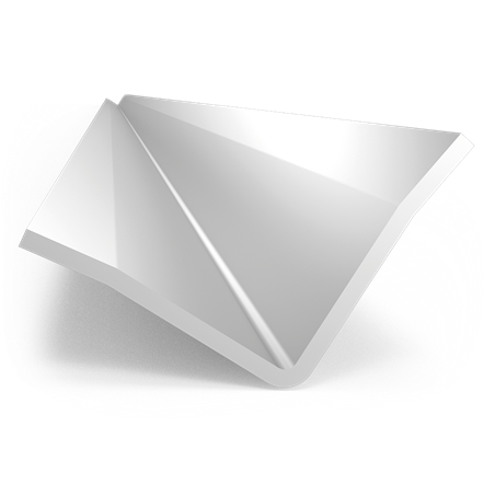 Guardavivos de esquina interior acero inoxidable 2000 mm.