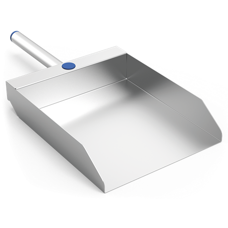 Recogedor de mano inox 390x192x47 mm