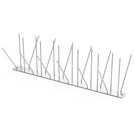 Pincho antipalomas en acero inoxidable 490x191x150 mm