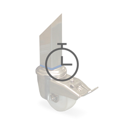 Acoplar rueda a pata de 40x40 mm.