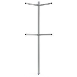 Columna para tubo esquina 40x40x2000 mm.