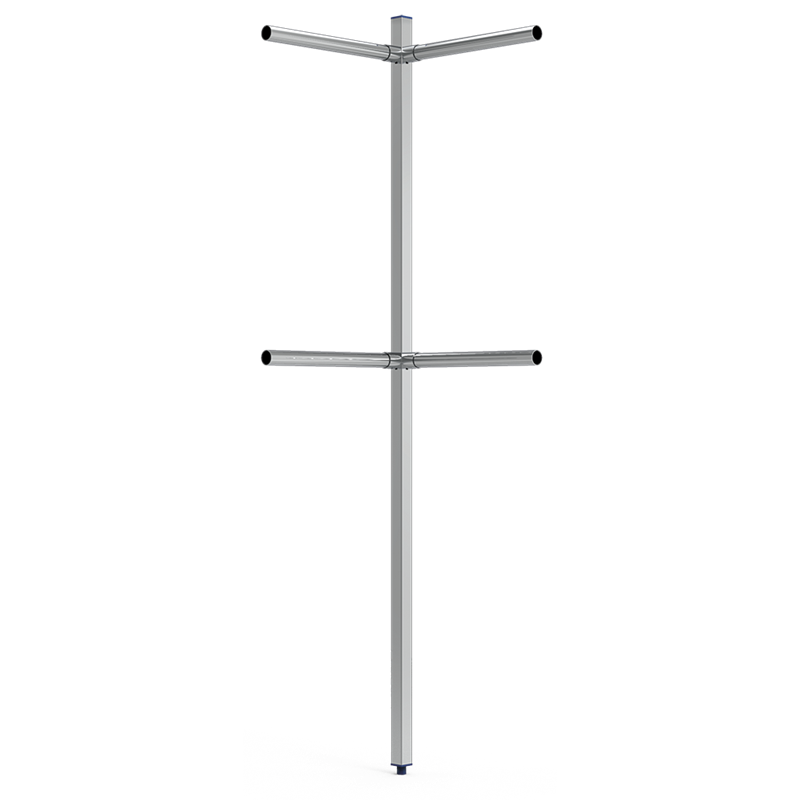 Columna para tubo esquina 40x40x2000 mm.