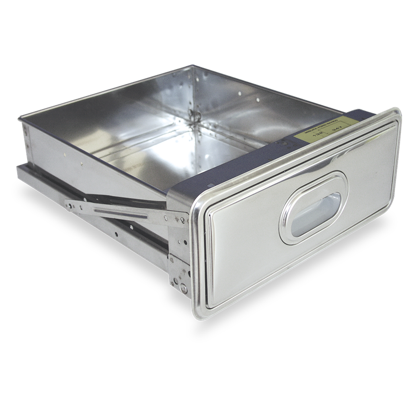 Cajón preparado para acoplar cliente