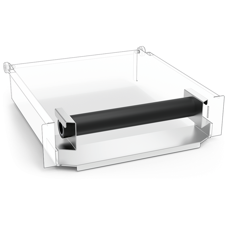 Kit golpeador para cajón modular 330x75,5x89 mm.