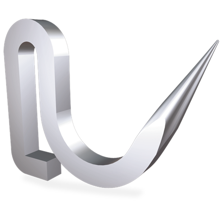 Gancho forjado vaca modelo pestaña 135x16 mm.