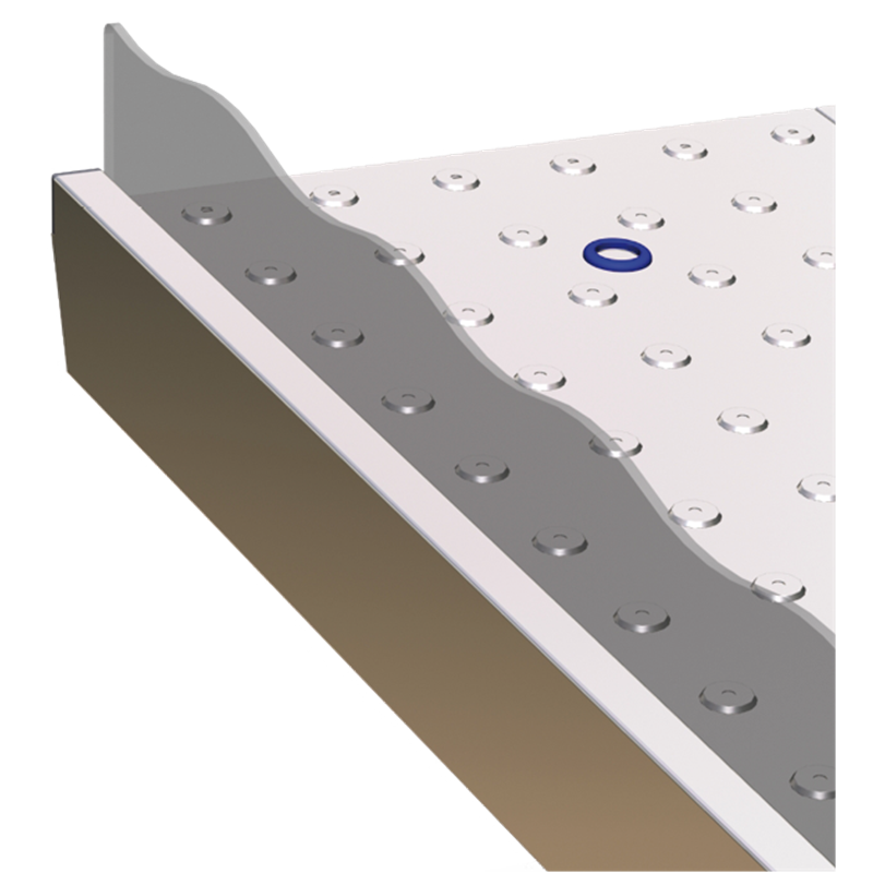 Corte de lateral de plástico para mostradores de pescadería