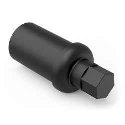 Taco de plástico con regulador ø38 mm.