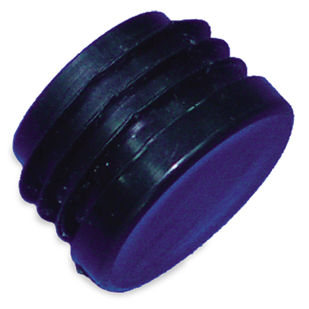 Taco de plástico de ø20x1,5 mm. con aletas