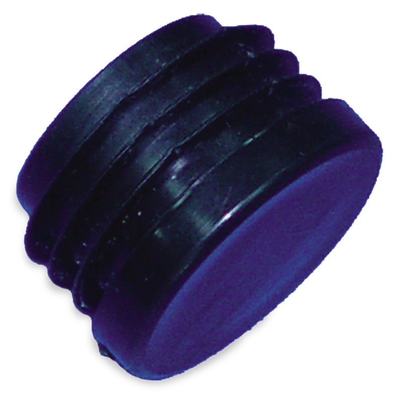 Taco de plástico de ø35x1,5 mm. con aletas