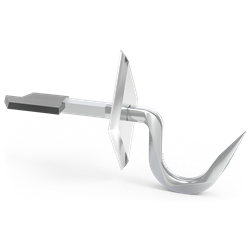 Gancho forjado cordero modelo recibir 60x8 mm.