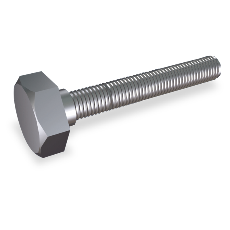 Tornillo cabeza hexagonal rosca métrica M8x25 mm.