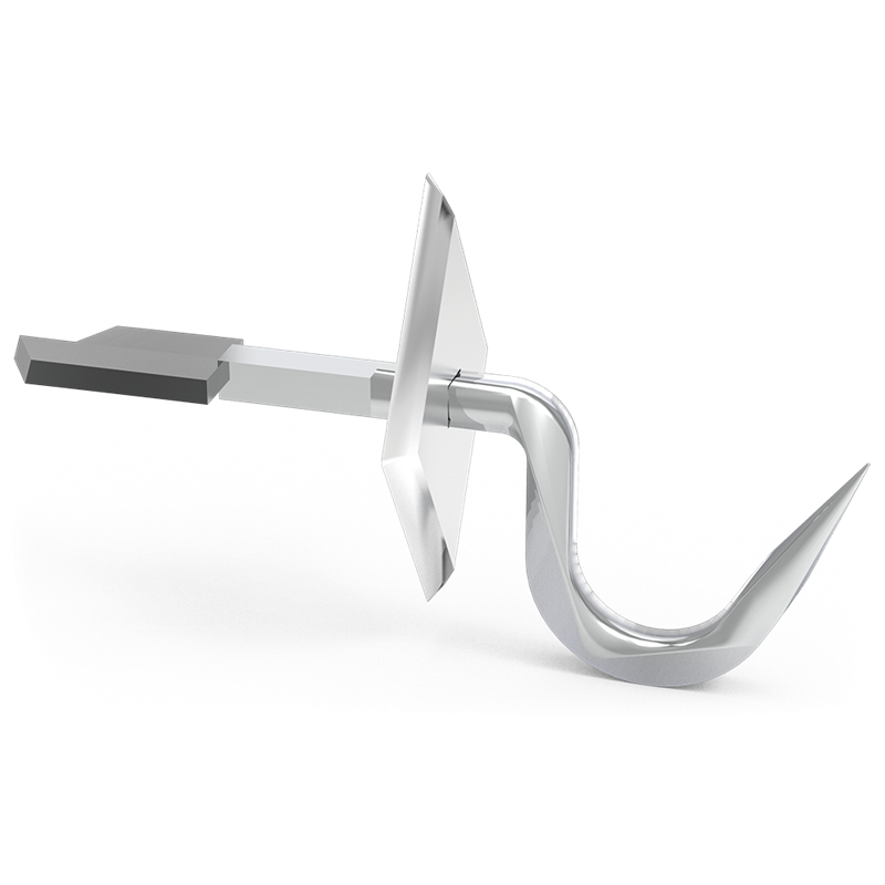 Gancho forjado ternera modelo recibir 105x12 mm.