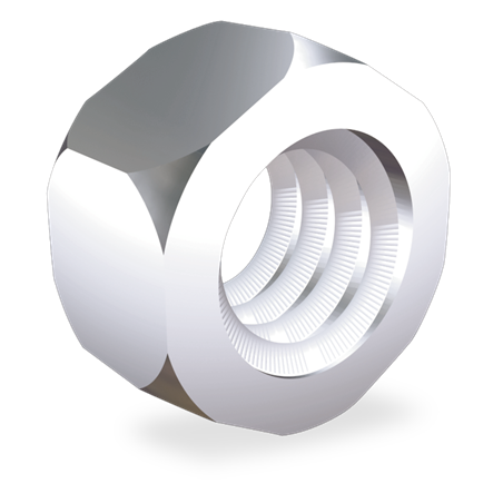 Tuerca hexagonal rosca métrica M4 mm.