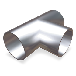 Tubo en forma de T de ø35(ext)x110x70 mm. BA