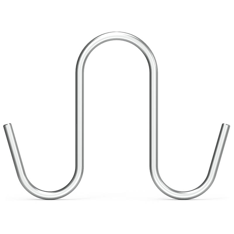 Gancho de varilla inox modelo S doble 100x39x5 mm