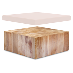 Repuesto de maza madera de abedul 400x400x200 mm.