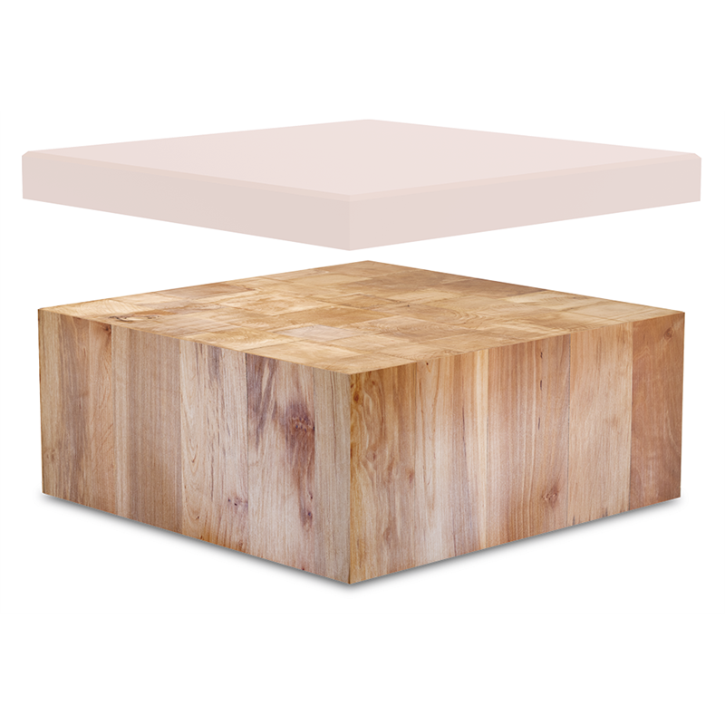 Repuesto de maza madera de abedul 700x500x200 mm.