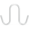 Gancho de varilla inox modelo S doble 160x39x5 mm