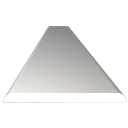 Perfil paragolpes recto de fibra blanca 2000x200x10 mm