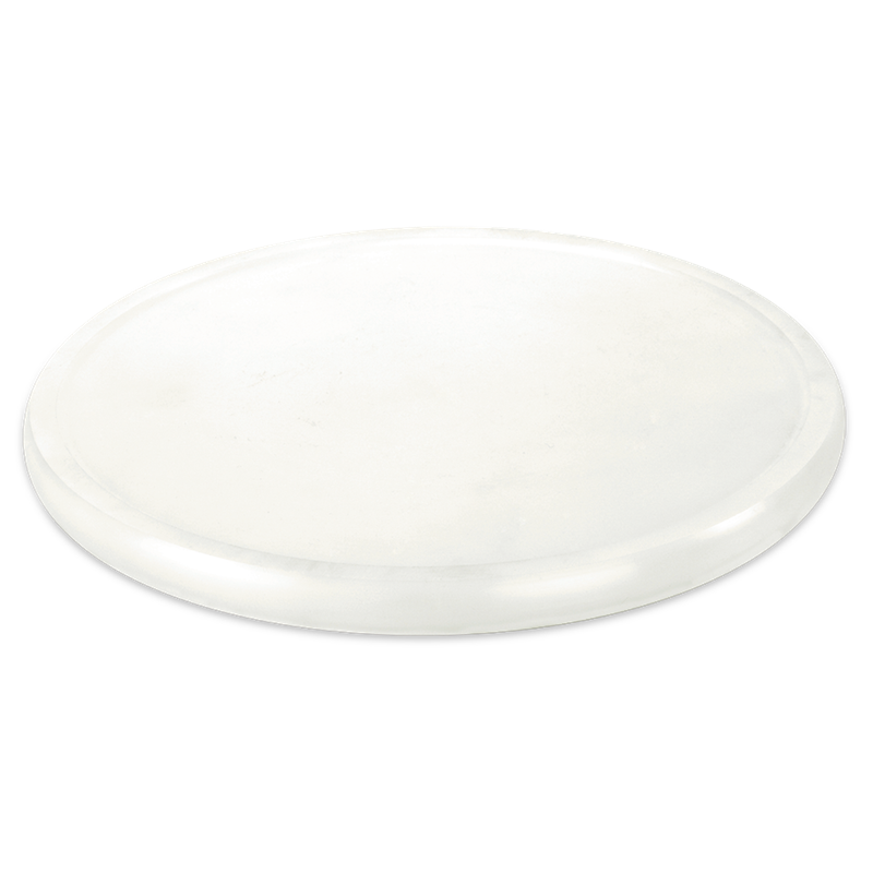 Plato de presentación giratorio fibra blanca ø285x20 mm.