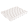 Tabla panera recogemigas fibra blanca - 430x330x40 mm.