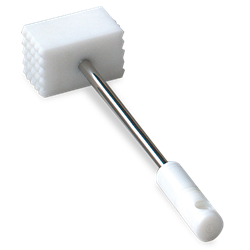 Maza de picar en fibra blanca 340x100x60 mm.