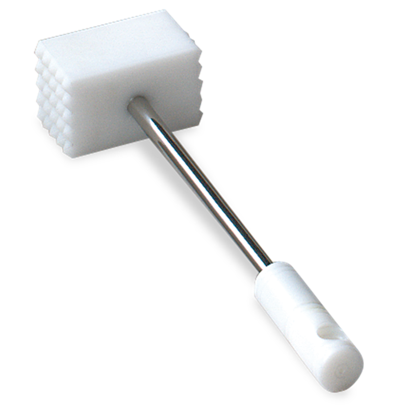 Maza de picar en fibra blanca 340x100x60 mm.