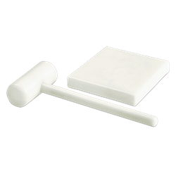 Conjunto tabla + martillo rompe-marisco en fibra blanca