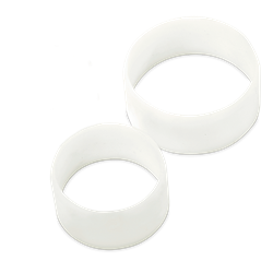 Pack de 2 aros de emplatar en fibra blanca