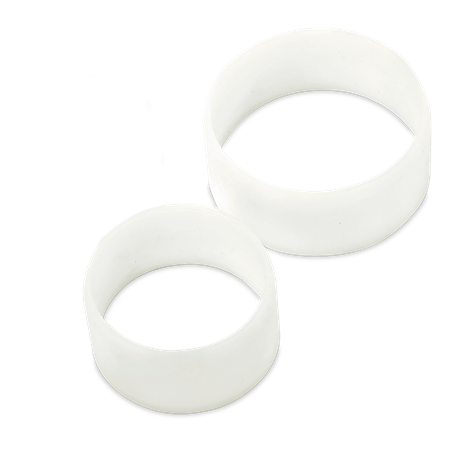 Pack de 2 aros de emplatar en fibra blanca