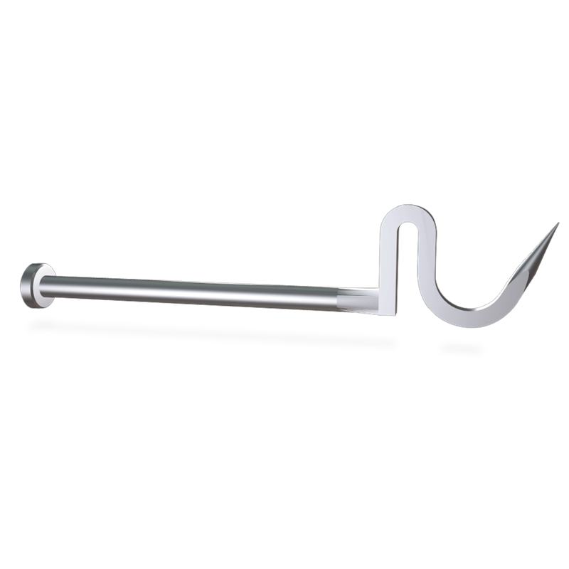Gancho salchichero con gancho de cordero 200 mm.