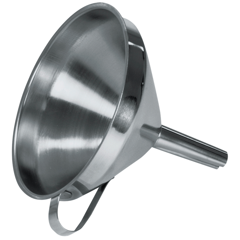 Embudo inoxidable sin filtro