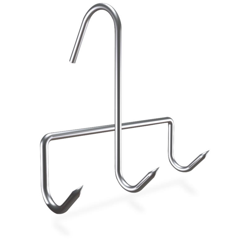 Gancho tres puntas 130 mm.