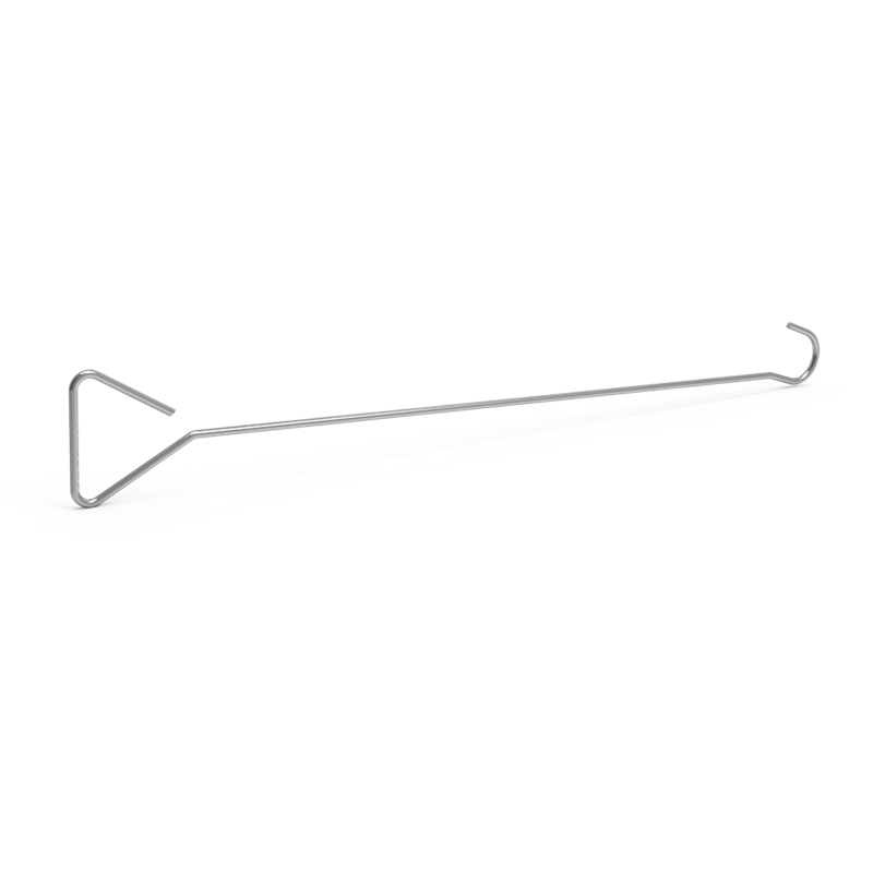 Gancho de arrastre de 761x108x58 mm.