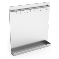 Plafón exposición de embutidos 1500x115x850 mm.