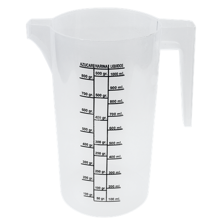Jarra medidora de plástico 1 lt.